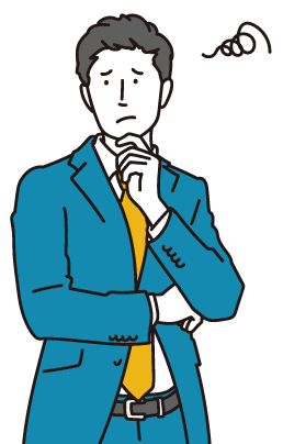 悩んでいる担当者のイメージ